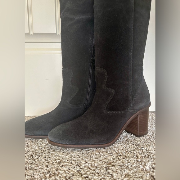 NIB Lucky Brand Jolna black suede boots, 7.5 - Picture 4 of 13